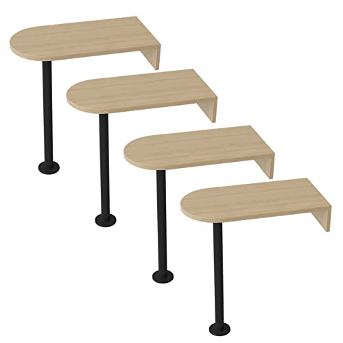 An der Wand montierte kleine Couchtische, runder Beistelltisch aus Massivholz, Sofa-Kaffee-Beistelltisch für Büro, Café, Milchteeladen, kleine Räume, einfache Montage, Nachttisch An der Wand montierte kleine Couchtische, runder Beistelltisch aus Massivholz, Sofa-Kaffee-Beistelltisch für Büro, Café, Milchteeladen, kleine Räume, einfache Montage, Nachttisch von Baodiale