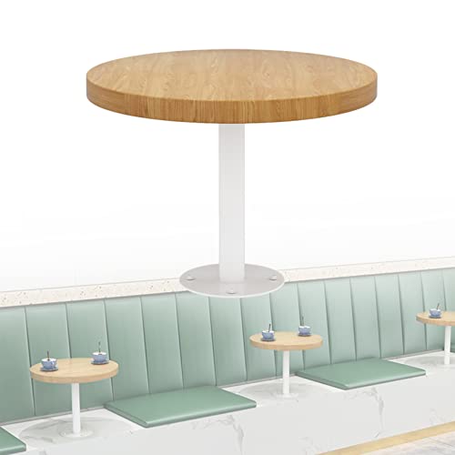 Baodiale An der Wand montierte kleine Couchtische, 35/40 cm, Beistelltisch aus Massivholz, für Cafés, runder Sofa-Couchtisch, moderner Metallrahmen, Snack-Dessert-Shop, Milchtee-Bar von Baodiale