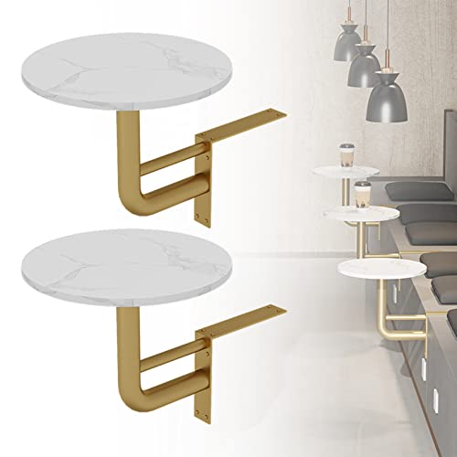Baodiale An der Wand montierte kleine Couchtische, Moderne, an der Wand montierte kleine runde Tischwand für Milchteeladen, Cafés, Freizeit-Kaffee-ESS-Dessert-Bereiche von Baodiale