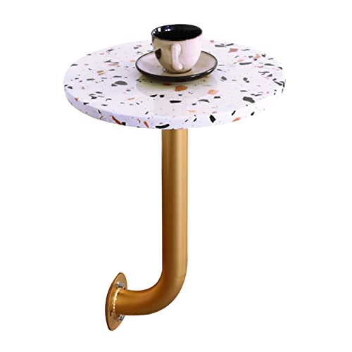 Baodiale An der Wand montierte kleine Couchtische Kreativer Terrazzo-Wandtisch Moderne kleine runde Cocktailtische montiert für Café Dessert Shop Kartensitz Milch Tee Shop Kaffee Baodiale An der Wand montierte kleine Couchtische Kreativer Terrazzo-Wandtisch Moderne kleine runde Cocktailtische montiert für Café Dessert Shop Kartensitz Milch Tee Shop Kaffee von Baodiale