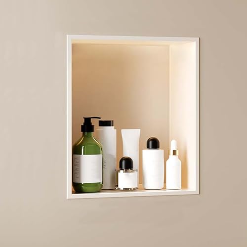 Baodiale Badezimmer-Wandnische, wasserdichter Einbau-Duschnischeneinsatz, Edelstahl, fliesenfertiges Wandregal zur Badezimmeraufbewahrung, Schlafzimmer-Organizer, Shampoo- und Toilettenpapierhalter von Baodiale
