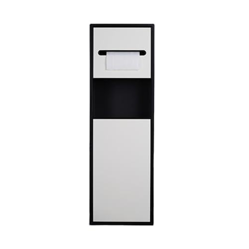 Baodiale Badezimmer-Wandnische Edelstahl-Badezimmer-Nischen-SetEinbau-Toilettenpapierhalter mit Mülleimer & von Baodiale