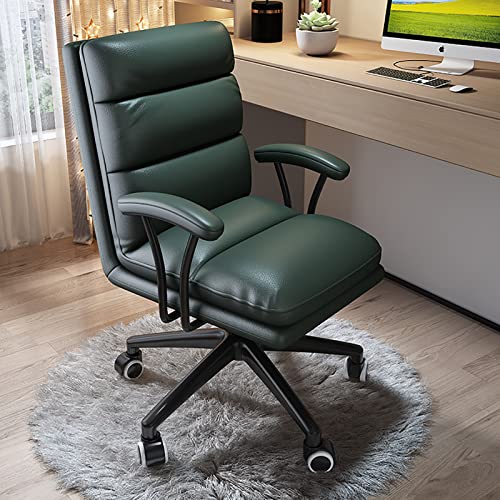 Baodiale Bequeme Computerstühle, Home-Office-Stuhl mit Rollen, Executive-Drehstuhl aus PU-Leder, Computer-Lendenwirbelstütze, Verstellbarer Schreibtischstuhl Baodiale Bequeme Computerstühle, Home-Office-Stuhl mit Rollen, Executive-Drehstuhl aus PU-Leder, Computer-Lendenwirbelstütze, Verstellbarer Schreibtischstuhl von Baodiale