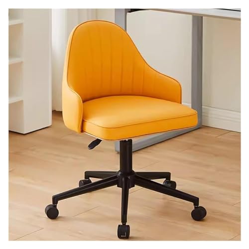 Baodiale Bequeme Computerstühle, ergonomischer Bürostuhl, Schreibtisch, mittlere Rückenlehne, Pu-Leder, verstellbare Computer-Gaming-Stühle von Baodiale