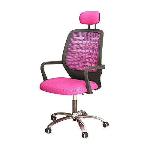 Baodiale Bequeme Computerstühle, ergonomischer Bürostuhl mit Verstellbarer Kopfstütze und Drehfunktion für das Arbeitszimmer im Wohnheim, Höhe mit mittlerer Rückenlehne, Executive-Computertisch von Baodiale