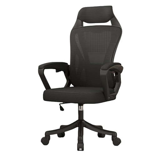 Baodiale Bequeme Computerstühle, ergonomischer Gaming-Stuhl mit Verstellbarer Lendenwirbelstütze, 150°-Neigung und schwarzem Design für das Arbeitszimmer im Homeoffice von Baodiale