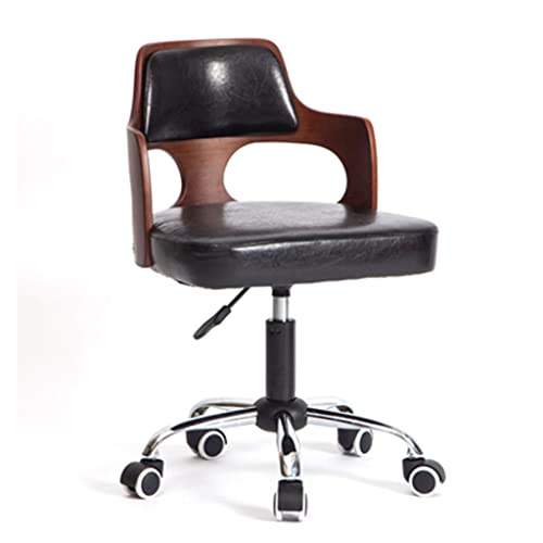 Baodiale Bequeme Computerstühle, moderner Bürodrehstuhl mit gepolstertem Kissen im Hohlschnitzdesign und Verstellbarer Sitzhöhe, ergonomischer Schreibtisch für das Schlafzimmer zu Hause von Baodiale
