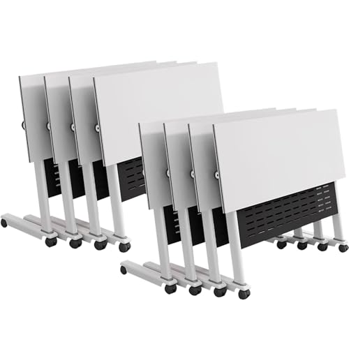Baodiale Klappbarer Konferenztisch, Büro-Konferenztisch-Set, klappbare Besprechungstische mit leisen Rädern, langlebiges und leichtes Design für Schulungsräume, Seminare, Klassenzimmer Baodiale Klappbarer Konferenztisch, Büro-Konferenztisch-Set, klappbare Besprechungstische mit leisen Rädern, langlebiges und leichtes Design für Schulungsräume, Seminare, Klassenzimmer von Baodiale