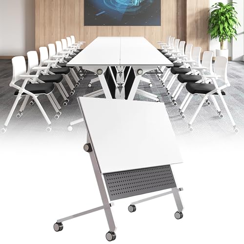 Baodiale Klappbarer Konferenztisch, Büro-Konferenztisch-Set, klappbare Besprechungstische mit leisen Rädern, langlebiges und leichtes Design für Schulungsräume, Seminare, Klassenzimmer Baodiale Klappbarer Konferenztisch, Büro-Konferenztisch-Set, klappbare Besprechungstische mit leisen Rädern, langlebiges und leichtes Design für Schulungsräume, Seminare, Klassenzimmer von Baodiale
