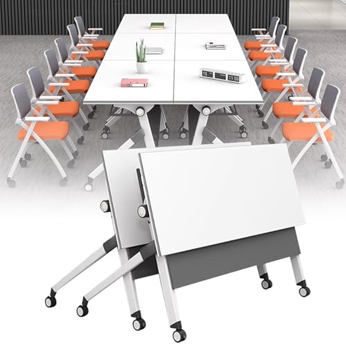 Baodiale Klappbarer Konferenztisch, modulares Konferenzraum-Tischset, verstellbare Klapptische mit Rädern, vielseitiges Design für Bürobesprechungen, Schulungen und Teamzusammenarbeit von Baodiale