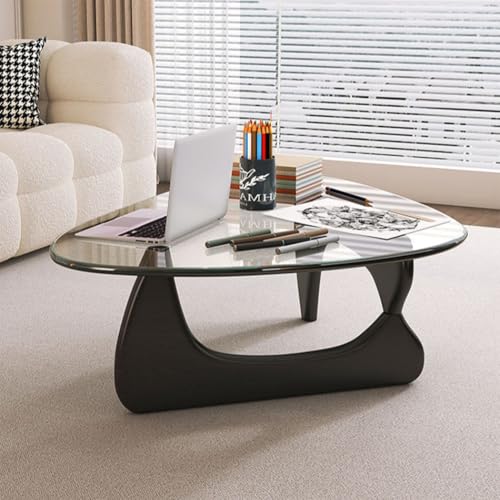 Baodiale Unregelmäßiger dreieckiger Couchtisch aus Glas Baodiale Unregelmäßiger dreieckiger Couchtisch aus Glas von Baodiale
