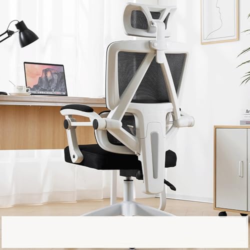 Bequeme Computerstühle, ergonomischer Gaming-Schreibtischstuhl mit verstellbarer Lendenwirbelstütze, Kopfstütze, 130° Neigung, einziehbare Fußstütze, Netzgewebe, Home Office für Arbeitszimmer, von Baodiale