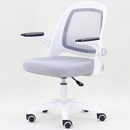 Bequeme Computerstühle Bürostühle Schreibtischstuhl mit Lordosenstütze Drehbarer Computerstuhl mit hochklappbarer Armlehne Atmungsaktiver Netzstuhl von Baodiale
