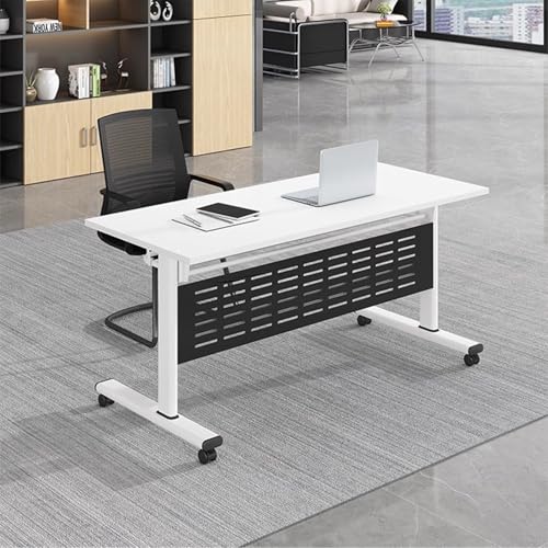 Klappbarer Konferenztisch, Büro-Konferenztisch-Set, Moderne Klapptische mit Rädern, große rechteckige Besprechungs- und Veranstaltungsräume, Seminare und Schulungen von Baodiale