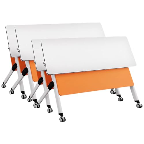 Klappbarer Konferenztisch, modulares Konferenzraum-Tischset, ineinander steckbare, Faltbare Paneele mit Rädern – Flexibles Layout für Büros, Seminare und Schulungsräume von Baodiale