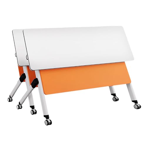 Klappbarer Konferenztisch, modulares Konferenzraum-Tischset, ineinander steckbare, Faltbare Paneele mit Rädern – Flexibles Layout für Büros, Seminare und Schulungsräume von Baodiale