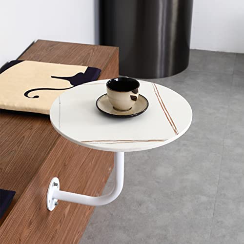 Kleine Couchtische zur Wandmontage, runder Beistelltisch, an der Wand montierter weißer Couchtisch für Wohnzimmer, Schlafzimmer, kleine Räume, einfache Montage, moderne Wohnkultur, Nachttisch Kleine Couchtische zur Wandmontage, runder Beistelltisch, an der Wand montierter weißer Couchtisch für Wohnzimmer, Schlafzimmer, kleine Räume, einfache Montage, moderne Wohnkultur, Nachttisch von Baodiale