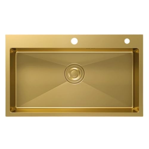 Küchenspüle Premium T304 Edelstahl Einzelbecken Barspüle Einbauspüle oder Unterbauspüle mit Abflussgarnitur von Baodiale