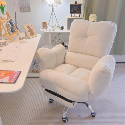 Lazy Sofa Chair Gaming Chair Bürostühle Liegestuhl für Schlafzimmer, ergonomische Lift-Rückenlehne, Verstellbarer Home-Desk-Computerstuhl von Baodiale