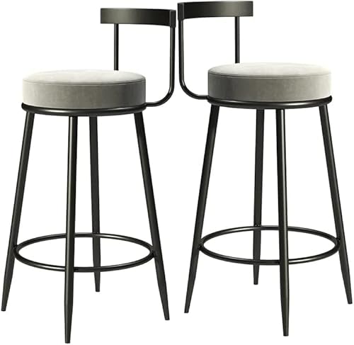 Thekenhocker Barhocker Samthocker Moderne Barstühle mit Metallbeinen Barhocker Küchenhocker Esszimmerstühle 2er-Set Thekenhocker Barhocker Samthocker Moderne Barstühle mit Metallbeinen Barhocker Küchenhocker Esszimmerstühle 2er-Set von Baodiale