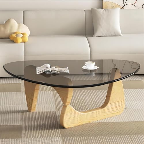Unregelmäßiger dreieckiger Couchtisch aus Glas dreieckiger Tisch Boho-Tisch modernes Sofa-Endstück mit gehärtetem Akzent für Wohnzimmer Terrasse Arbeitszimmer Büro Hotel Unregelmäßiger dreieckiger Couchtisch aus Glas dreieckiger Tisch Boho-Tisch modernes Sofa-Endstück mit gehärtetem Akzent für Wohnzimmer Terrasse Arbeitszimmer Büro Hotel von Baodiale
