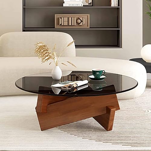 Unregelmäßiger dreieckiger Couchtisch aus Glas moderner Tisch Tische mit Beinen aus Massivholz runde Tische in der Mitte zeitgenössische Cocktail Unregelmäßiger dreieckiger Couchtisch aus Glas moderner Tisch Tische mit Beinen aus Massivholz runde Tische in der Mitte zeitgenössische Cocktail von Baodiale