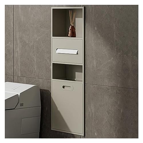 Wandnische für Badezimmer, Edelstahl, Dusche, wasserdicht, versenkbares Badezimmerregal für Toilettenartikel und Shampoo, Wand-Aufbewahrungslösung, Aprikose, 86 x 30 x 14 cm, platzsparendes Design von Baodiale