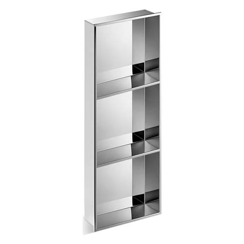 Wandnische für Badezimmer, Edelstahl, versenkbares Duschregal, wasserdichter Organizer für Shampoo und wichtige Utensilien, gebürstete Oberfläche, modernes Design, Badezimmer-Aufbewahrungsdekor Wandnische für Badezimmer, Edelstahl, versenkbares Duschregal, wasserdichter Organizer für Shampoo und wichtige Utensilien, gebürstete Oberfläche, modernes Design, Badezimmer-Aufbewahrungsdekor von Baodiale
