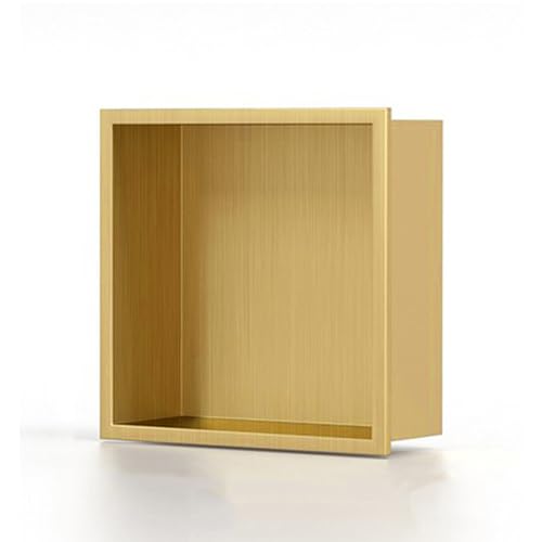 Wandnische für Badezimmer, Einbau-Duschregal aus Edelstahl, einlagig, Wandnischen-Einsatz-Caddy für die Organisation von Badezimmer und Schlafzimmer Wandnische für Badezimmer, Einbau-Duschregal aus Edelstahl, einlagig, Wandnischen-Einsatz-Caddy für die Organisation von Badezimmer und Schlafzimmer von Baodiale