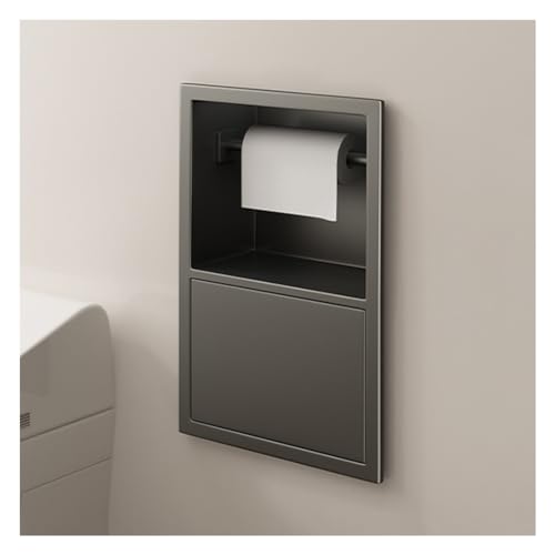 Wandnische für Badezimmer, Einbau-Duschregal mit Mülleimer, wasserdichter Badezimmer-Caddy aus Edelstahl, platzsparender Aufbewahrungs-Organizer Wandnische für Badezimmer, Einbau-Duschregal mit Mülleimer, wasserdichter Badezimmer-Caddy aus Edelstahl, platzsparender Aufbewahrungs-Organizer von Baodiale