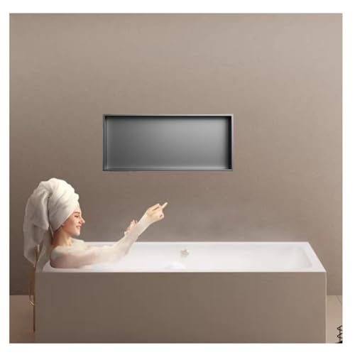Wasserdichter Duschregal-Organizer für die Wandnische im Badezimmer, große Kapazität für Badezimmeraufbewahrung in Toilette und Küche, Keine Fliesenverlegung erforderlich Wasserdichter Duschregal-Organizer für die Wandnische im Badezimmer, große Kapazität für Badezimmeraufbewahrung in Toilette und Küche, Keine Fliesenverlegung erforderlich von Baodiale