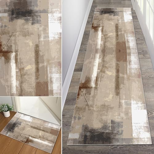 Baoeray Teppich Läufer Flur Abstraktes Braun rutschfest Waschbar Küchen Teppich 60 * 350cm Lang Teppichläufer Weich Küchenläufer Teppichmatten Fur Korridor Schlafzimmer Wohnzimmer Meterware Anpassbar Baoeray Teppich Läufer Flur Abstraktes Braun rutschfest Waschbar Küchen Teppich 60 * 350cm Lang Teppichläufer Weich Küchenläufer Teppichmatten Fur Korridor Schlafzimmer Wohnzimmer Meterware Anpassbar von Baoeray