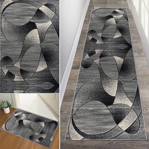 Baoeray Teppich Läufer Flur rutschfest Waschbar Küchen Teppich 40 * 100cm Lang Teppichläufer Weich Küchenläufer Teppichmatten Fur Korridor Schlafzimmer Wohnzimmer Meterware Anpassbar von Baoeray