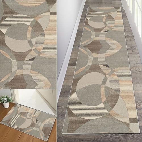 Baoeray Teppich Läufer Flur rutschfest Waschbar Küchen Teppich 40 * 200cm Lang Teppichläufer Weich Küchenläufer Teppichmatten Fur Korridor Schlafzimmer Wohnzimmer Meterware Anpassbar von Baoeray