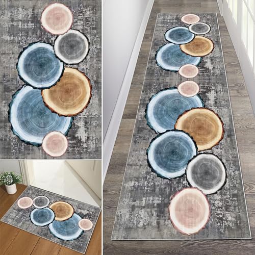 Baoeray Teppich Läufer Flur rutschfest Waschbar Küchen Teppich 90 * 180cm Lang Teppichläufer Weich Küchenläufer Teppichmatten Fur Korridor Schlafzimmer Wohnzimmer Meterware Anpassbar von Baoeray