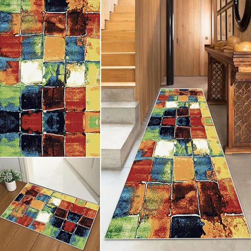 Teppich Läufer Flur Waschbar rutschfest 80 * 150cm Bunter Lange Küchenläufer Weich Polyester Flurteppich Läufer Fur Korridor Wohnzimmer Schlafzimmer Meterware Anpassbar Teppich Läufer Flur Waschbar rutschfest 80 * 150cm Bunter Lange Küchenläufer Weich Polyester Flurteppich Läufer Fur Korridor Wohnzimmer Schlafzimmer Meterware Anpassbar von Baoeray