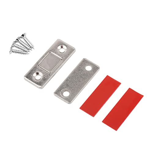 10 Stück Magnetschnäpper Ultra Dünn Tür Magnet Magnetverschluss Stark Magnete Türschließer Türmagnet für Schranktüren Schubladen Möbel (Silber) von Baogu