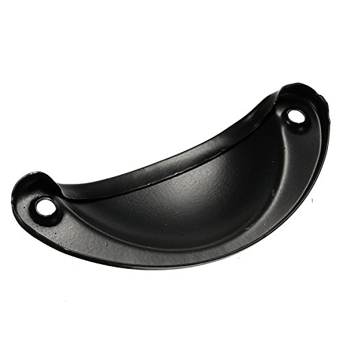 2pcs Vintage Schubladengriff Möbelgriffe Muschelgriff Griffmuscheln Griff Schwarz von Baogu