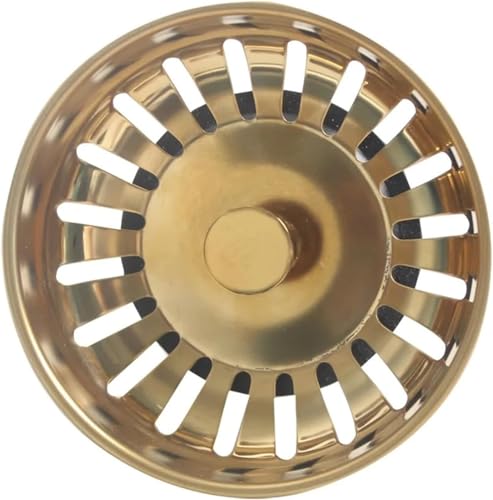 Edelstahl 83mm Abflusssieb Waschbecken Siebkörbchen Abflussstopfen Küchenspüle Gold Edelstahl 83mm Abflusssieb Waschbecken Siebkörbchen Abflussstopfen Küchenspüle Gold von Baogu