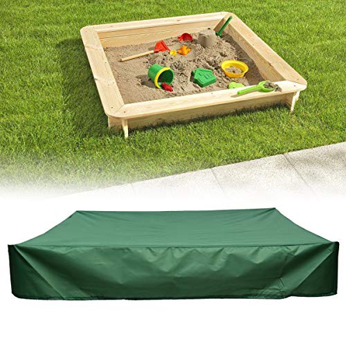 Sandkastenabdeckung Sandkastenplane Abdeckplane mit Kordelzug für Sandkasten Pools Gartensaunas Whirlpools 180x180x20cm von Baogu