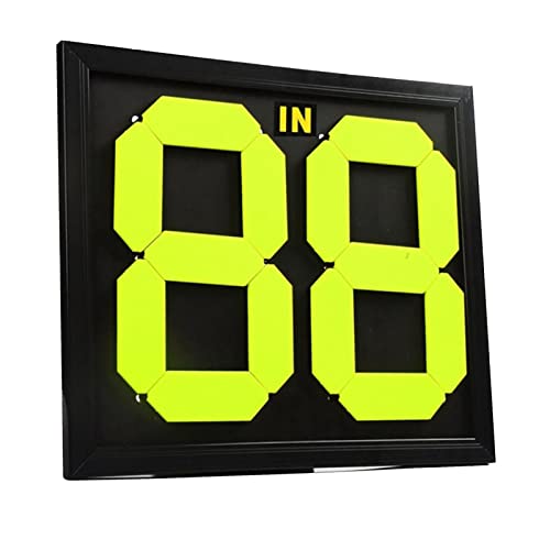 Manual Football Soccer Substitution Board Card Bedienen Problemlos Doppelseitige Anzeige Zweistellige Reversible Nummern Für Schiedsrichter von Baokuan