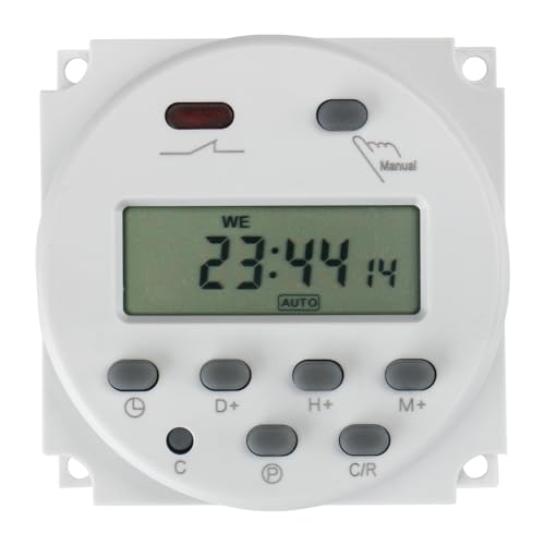 Baomain CN101A 220 VAC 16 A Digital-LCD-Stromversorgung Programmierbarer Zeitschalter Zeitrelaisschalter Unterstützt 17-maliges Tages- und Wochenprogramm Baomain CN101A 220 VAC 16 A Digital-LCD-Stromversorgung Programmierbarer Zeitschalter Zeitrelaisschalter Unterstützt 17-maliges Tages- und Wochenprogramm von Baomain