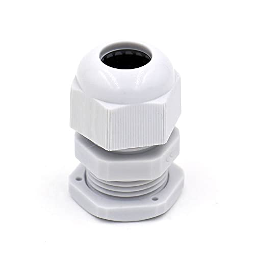 Baomain Graue Kabelverschraubung M18 wasserdichte Kabelverbinder M18 CE 10 Stück von Baomain