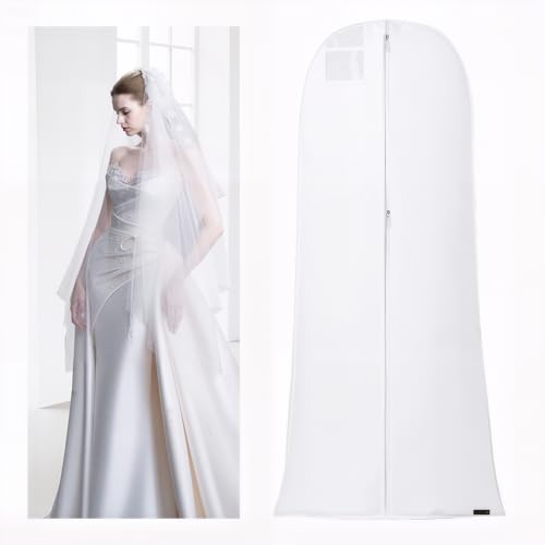 Kleidersack lang 180 cm, Brautkleid Kleidersack, Anti-Staub Atmungsaktiver Hochzeitskleid Kleidersäcke Wasserdicht Schutzschild für Brautkleider Abendkleider oder Lange Mäntel Kleidersack lang 180 cm, Brautkleid Kleidersack, Anti-Staub Atmungsaktiver Hochzeitskleid Kleidersäcke Wasserdicht Schutzschild für Brautkleider Abendkleider oder Lange Mäntel von Baooery