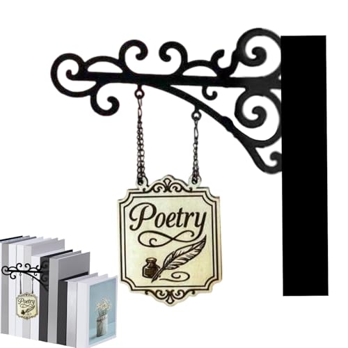 Baoqifong Buch Nische Deko | Bücherliebhaber Aufhängbares Schild | Leseaccessoires Für Bücherwand-Deko Zuhause Unterricht Halloween Baoqifong Buch Nische Deko | Bücherliebhaber Aufhängbares Schild | Leseaccessoires Für Bücherwand-Deko Zuhause Unterricht Halloween von Baoqifong