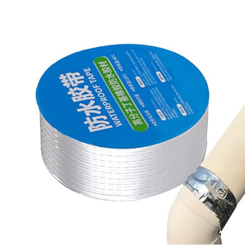 Baoqifong Butylband, Klebeband, strapazierfähig, wasserfest | Stark haftendes Rohrband wasserdicht | Selbstklebendes Hitzeschild-Dachdichtband aus Aluminiumfolie für die Reparatur von Wohnmobilen, Baoqifong Butylband, Klebeband, strapazierfähig, wasserfest | Stark haftendes Rohrband wasserdicht | Selbstklebendes Hitzeschild-Dachdichtband aus Aluminiumfolie für die Reparatur von Wohnmobilen, von Baoqifong