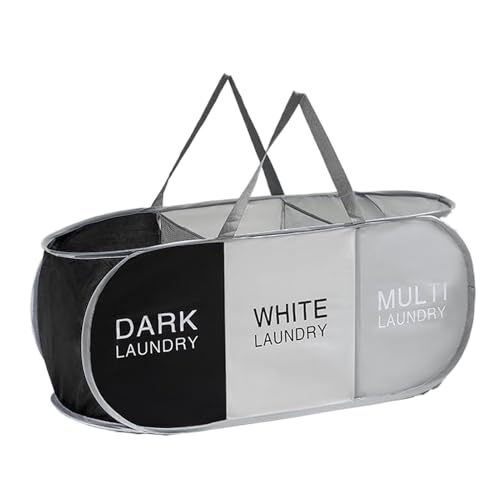 Baoqifong Dirty Clothes Basket, 3-Fach Klappbarer Wäschekorb Wäschesammler, Leichter Stoffbehälter Mit Verstärkten Griffen Für Kinderzimmer Schlafzimmer Studentenwohnheim Reise Baby Baoqifong Dirty Clothes Basket, 3-Fach Klappbarer Wäschekorb Wäschesammler, Leichter Stoffbehälter Mit Verstärkten Griffen Für Kinderzimmer Schlafzimmer Studentenwohnheim Reise Baby von Baoqifong