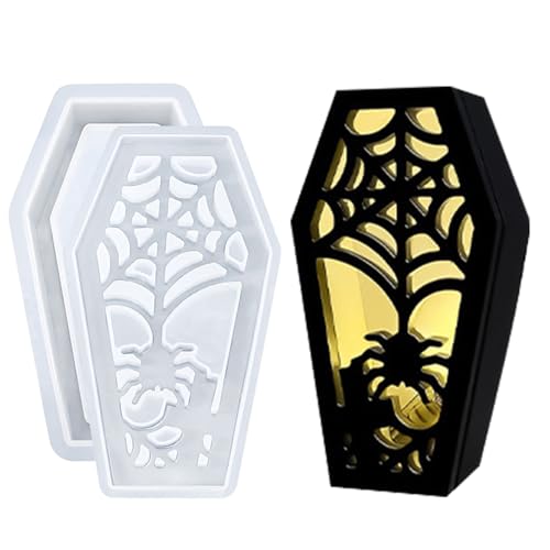 Baoqifong Gießform,Gruselige Lampenschirmform Für Resin Gießen - Halloween Tischlampenschirm Gießhandwerk für das Schlafzimmer, das Arbeitszimmer, den Esstisch, Wohnzimmer, Bücherregal und Baoqifong Gießform,Gruselige Lampenschirmform Für Resin Gießen - Halloween Tischlampenschirm Gießhandwerk für das Schlafzimmer, das Arbeitszimmer, den Esstisch, Wohnzimmer, Bücherregal und von Baoqifong