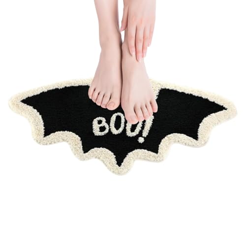 Baoqifong Halloween Haustürvorleger | Halloween Outdoor Teppich Gothic Deko - Dekorative rutschfeste Matte Für Eingangsbereich, Terrasse, Wohnzimmer und Flur von Baoqifong