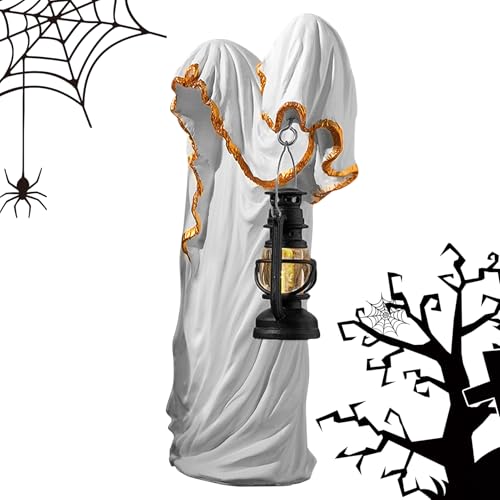 Baoqifong Halloween Lampe,Geisterlaterne Gotische Deko - Grusel Deko Wohnaccessoires Halloween Für Wohnzimmer Schlafzimmer Garten von Baoqifong
